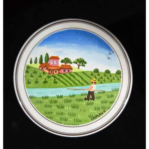 Decorative Vintage Ceramic Trinket Box By Villeroy & Boch, Laplau - Picture 1 of 7